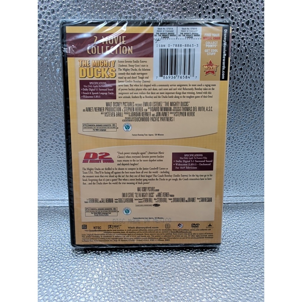 The Mighty Ducks / D2: the Mighty Ducks (DVD, 1994) New Sealed - Picture 8 of 9